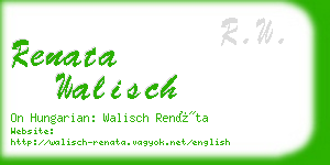 renata walisch business card